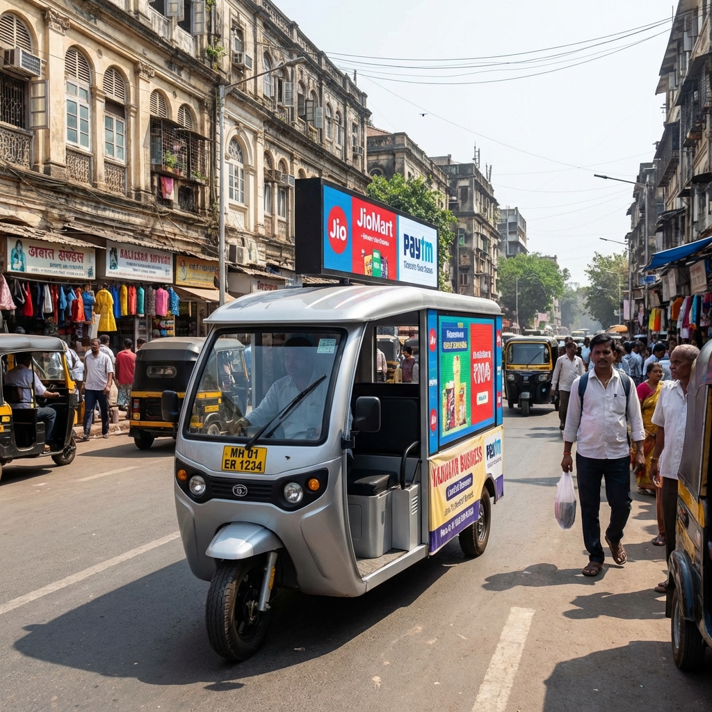 E Rickshaw Advertising